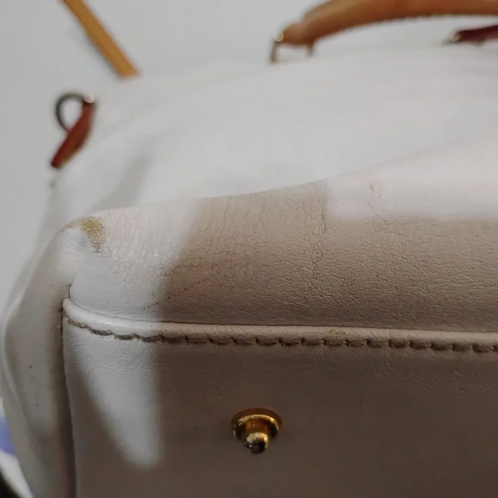 Dooney & Bourke Dillon dbl. pocket satchel White, good condition - Picture 9 of 16
